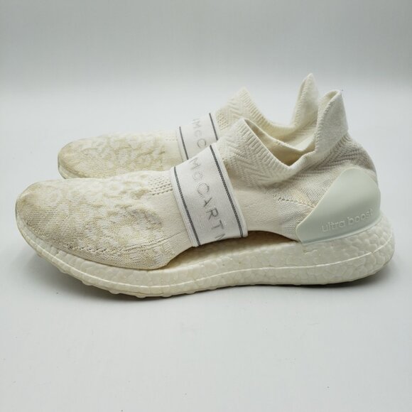 Adidas Stella McCartney Sneakers 8.5 Womens UltraBoost Slip On Athletic Cream - Picture 2 of 12